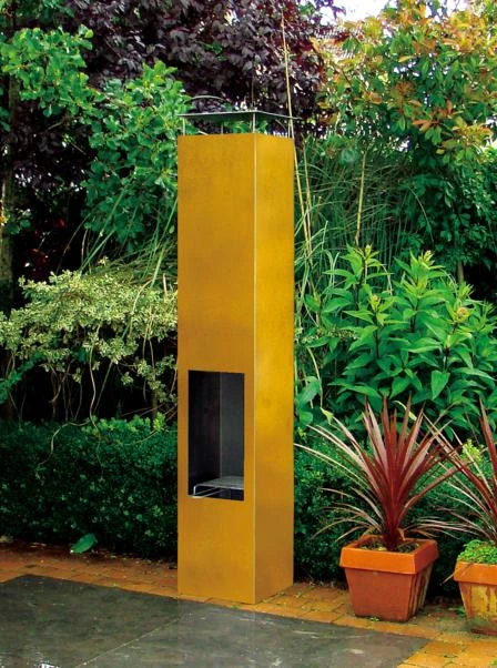 Outdoor/Garten Kamin Feuersäule Amayo XXL In Corten Stahl – Bild 9