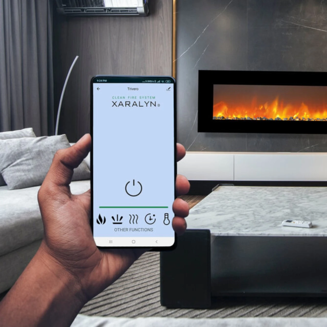 Trivero 130 SMART LED Wandkamin Einbaukamin – Bild 3