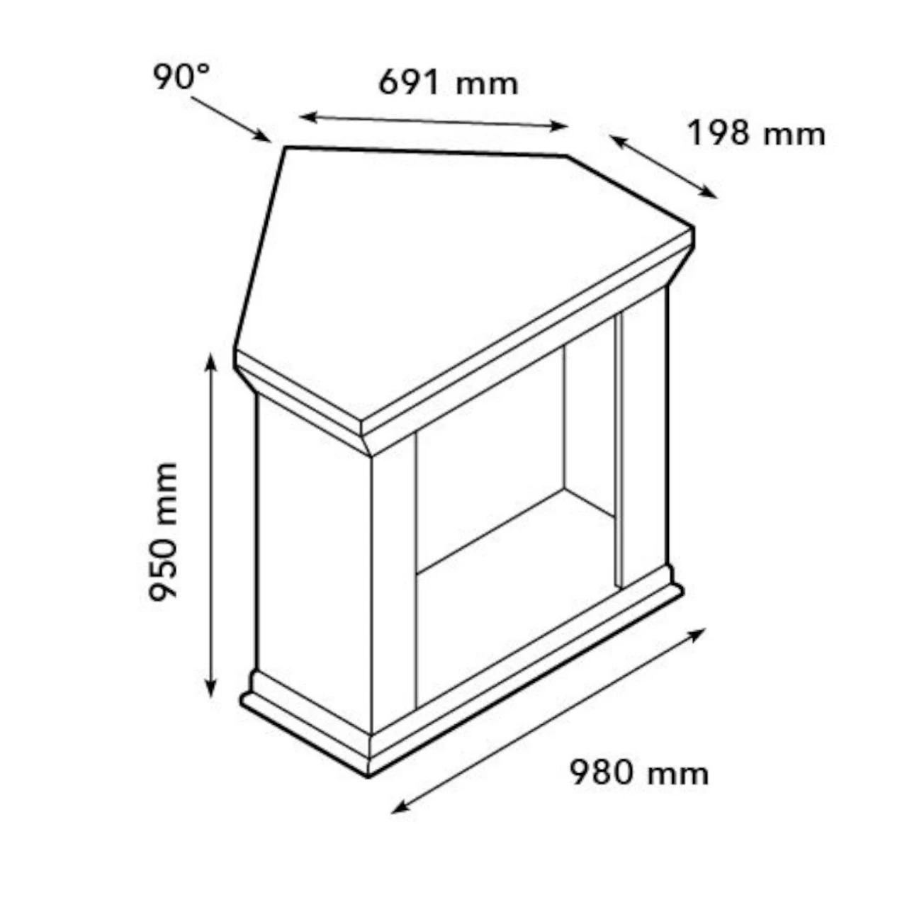 Cadiz Corner Bioethanol Kamin Naturstein Weiß Mit Steindekor Und Medaillon – Bild 5