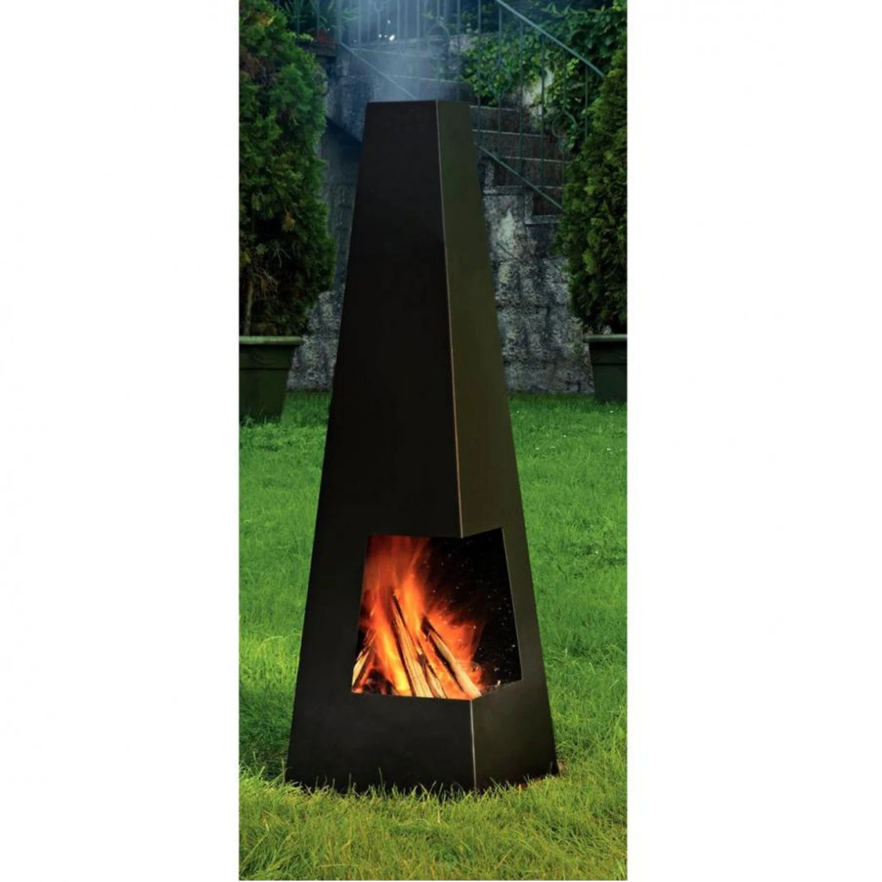 Outdoor/Garten Kamin Chacana Schwarz – Bild 6