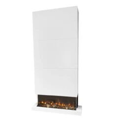 Disegno 3D XL 120 LED Elektrischer Wandkamin Weiß