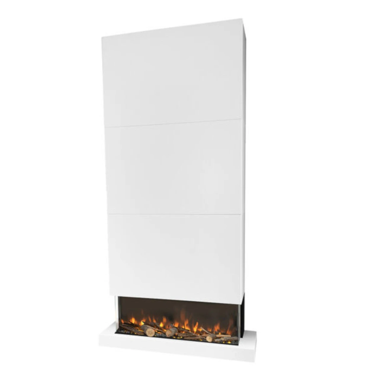 Disegno 3D XL 90 LED Elektrischer Wandkamin Weiß