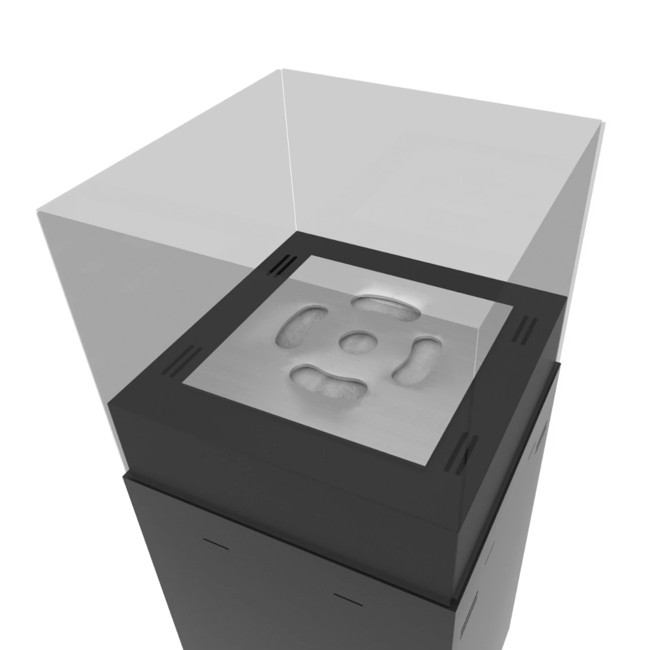 Instand 850 Schwarz Ethanolkamin Feuersäule – Bild 10