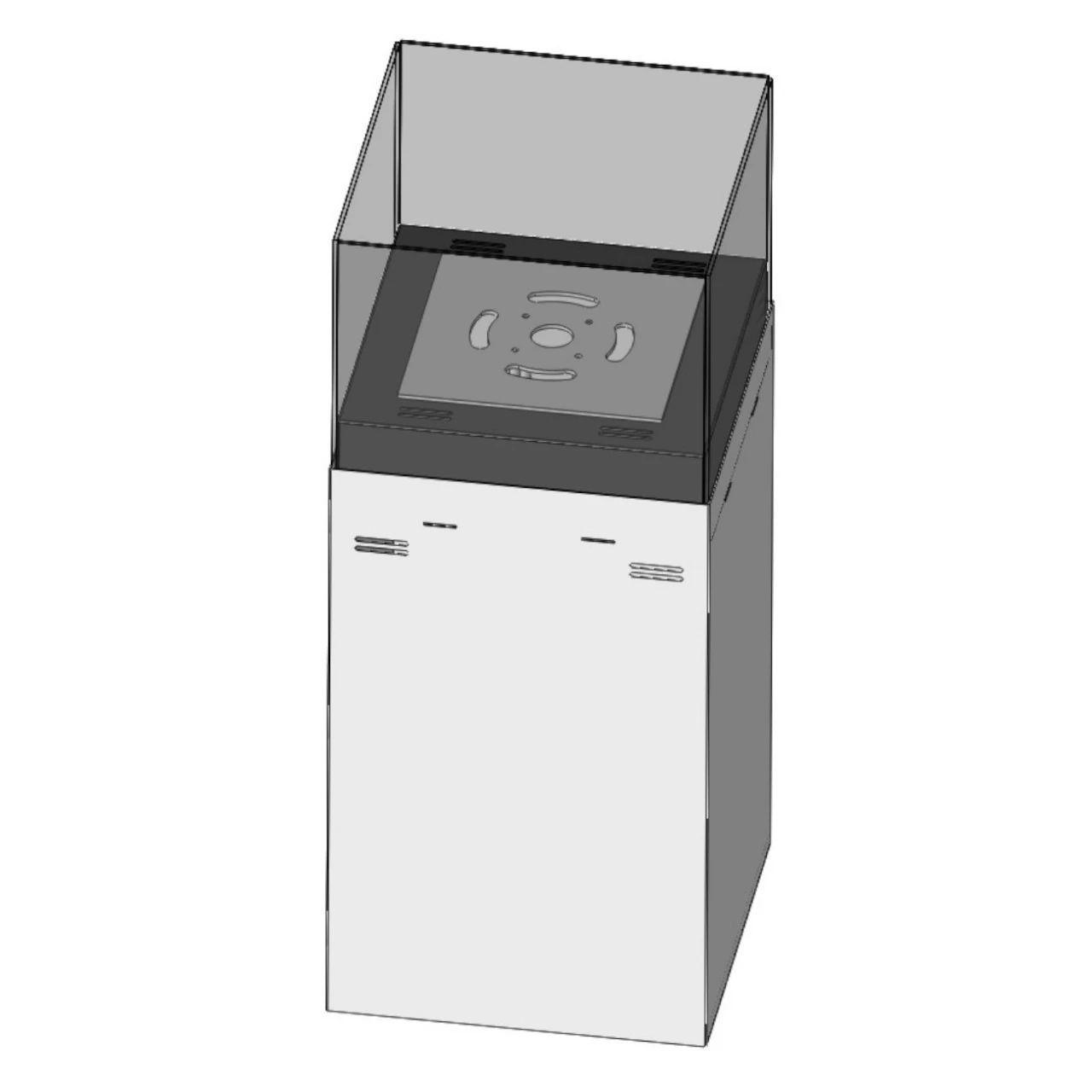 Instand 850 Weiß Ethanolkamin Feuersäule – Bild 5