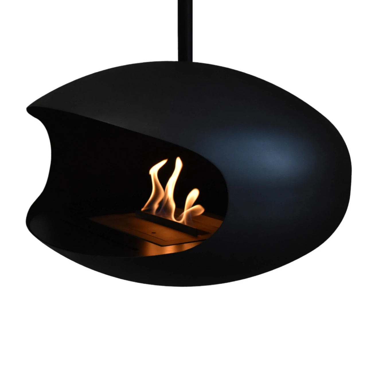 Cocoon Fires AERIS Ethanolkamin Deckenmontage Schwarz – Bild 3