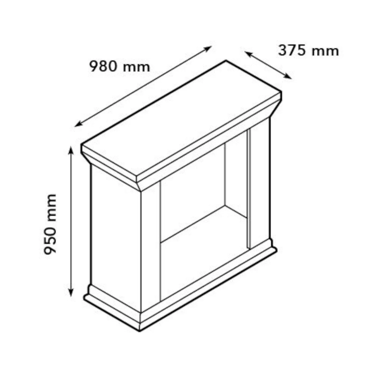Cadiz Bioethanol Kamin Naturstein Schwarz – Bild 4