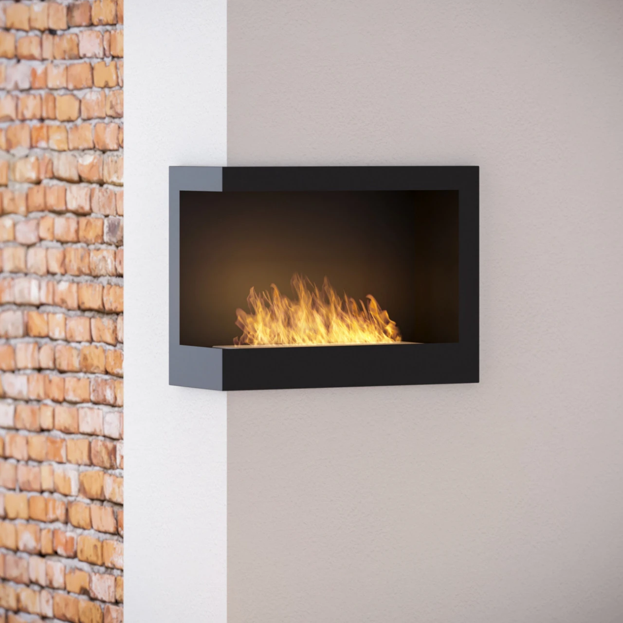 CORNER L600 Ethanolkamin Einbaukassette Ecke Links – Bild 2