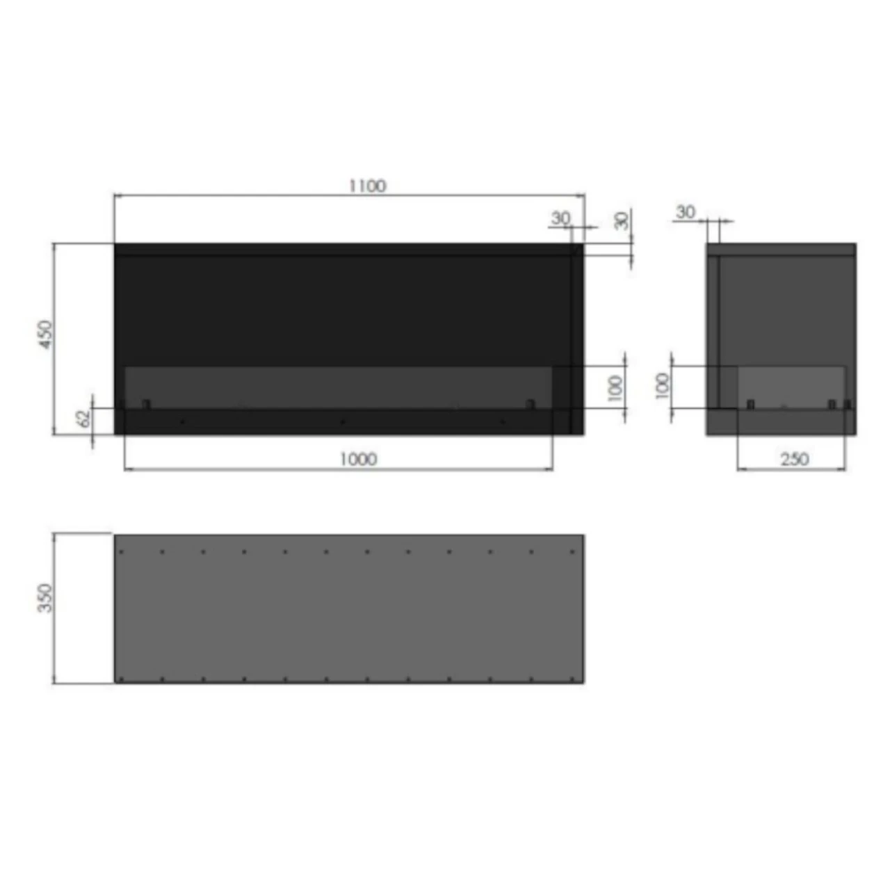 INSIDE L1100 Ethanolkamin Einbaukassette Ecke Links – Bild 15