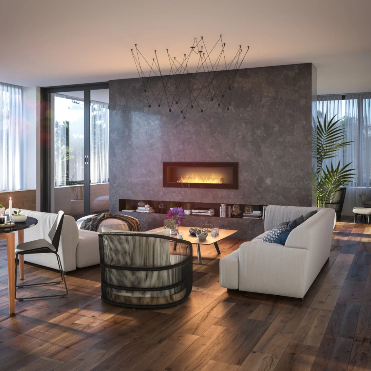 FRAME 1500 Schwarz Ethanolkamin Einbaukassette – Bild 4