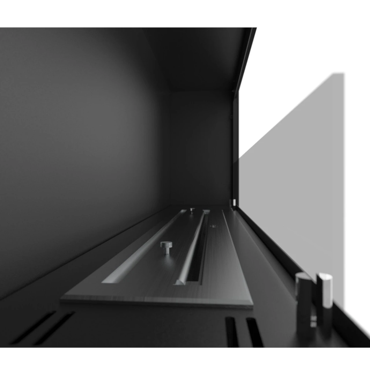 FRAME 1500 Schwarz Ethanolkamin Einbaukassette – Bild 5
