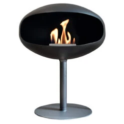 Cocoon Fires PEDESTAL Designer Ethanolkamin Schwarz