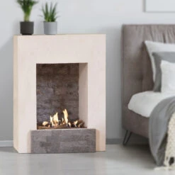 Todos Fossil Stone Bioethanol Kamin Mit Keramik Brenner