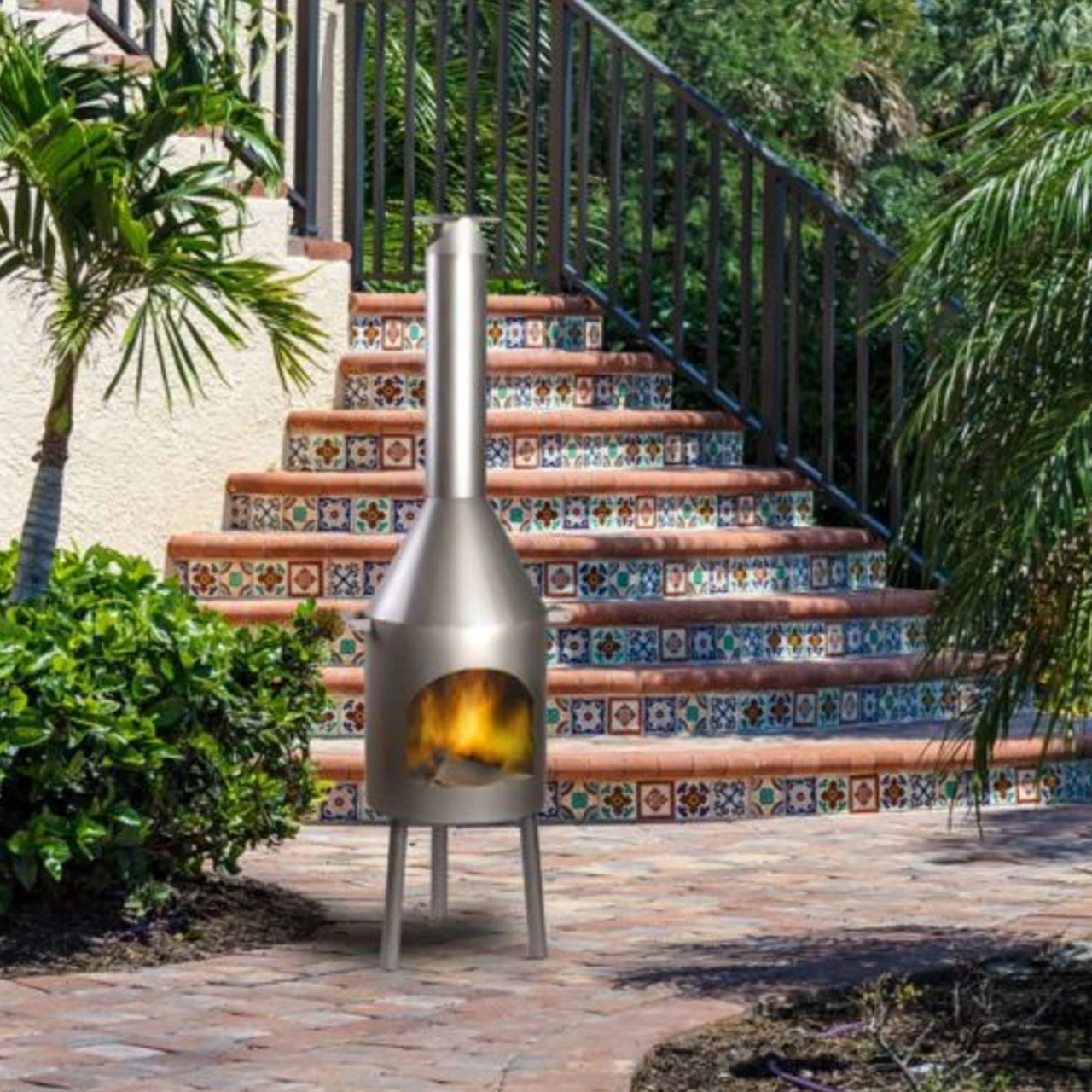 Outdoor/Garten Kamin Cotopaxi Edelstahl – Bild 2