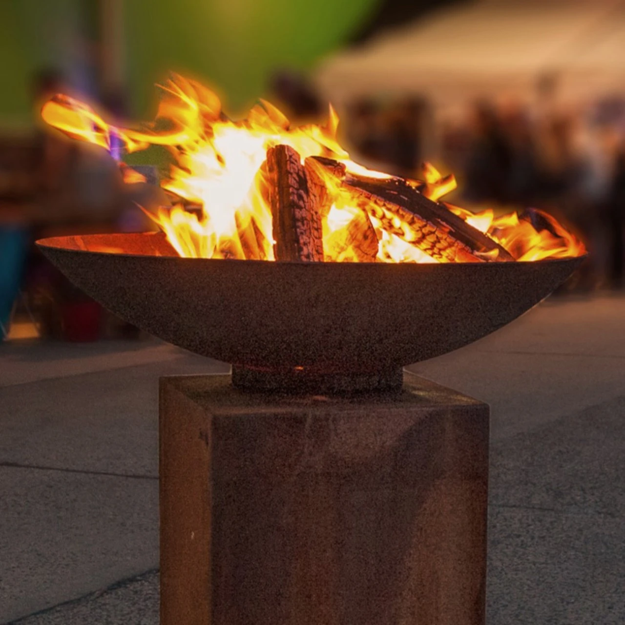 Gartenkamin Feuerschale PIO120 Cortenstahl – Bild 6