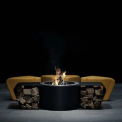 Circus Designer Feuerschale Gartenkamin Mit Sitzgruppe Optionaler Grill