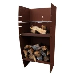 Gartenkamin CLASSIC MIDI Mit Grill Aus Cortenstahl