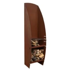 Gartenkamin CLASSIC Mit Grill Aus Cortenstahl