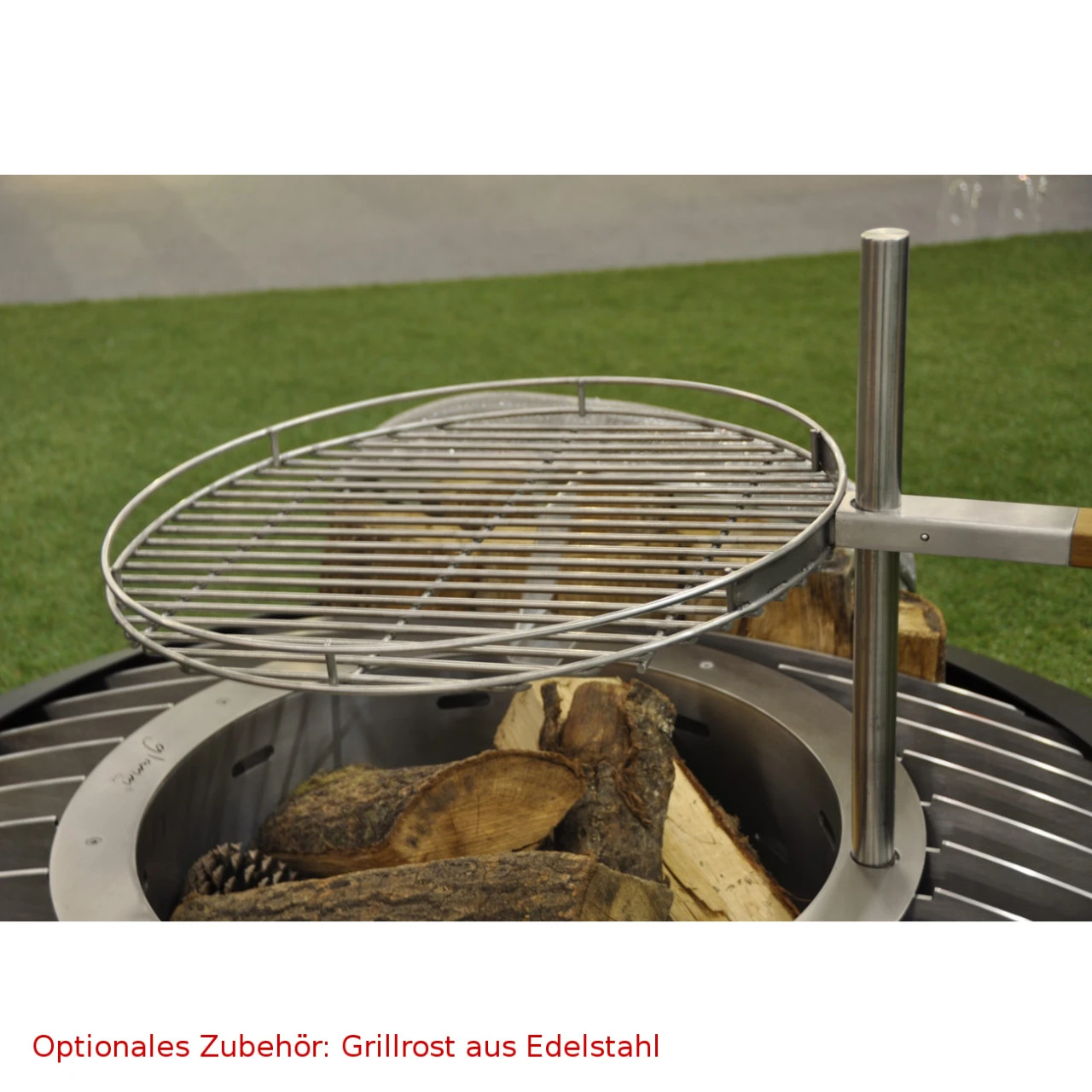Mime Designer Feuerschale Gartenkamin Optionaler Grill – Bild 10