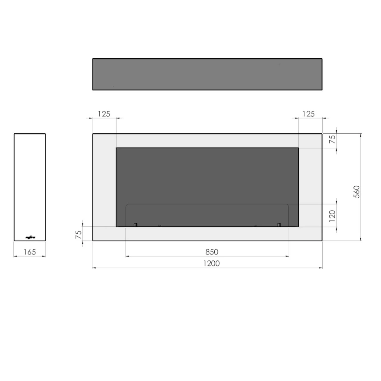 Murall 1200 Designer Ethanolkamin – Bild 8