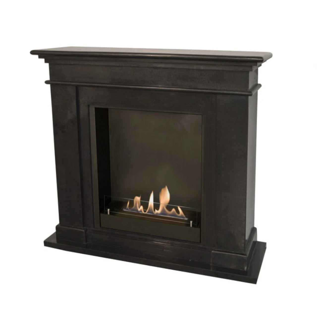 Kos Bioethanol Kamin Schwarz Naturstein Poliert / Unpoliert