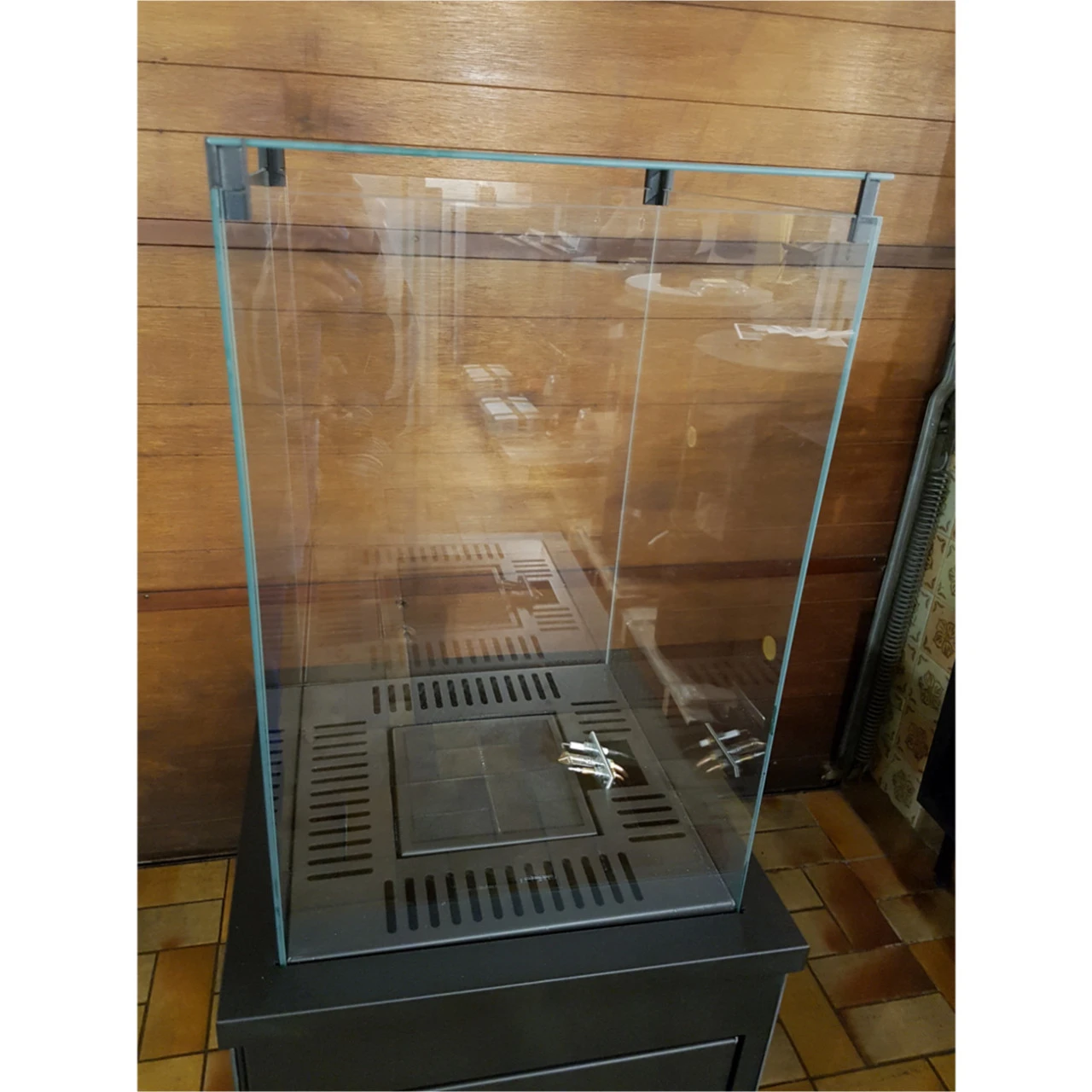 Patio Glas Schwarz Gasheizpilz Gasheizstrahler Gaskamin – Bild 11