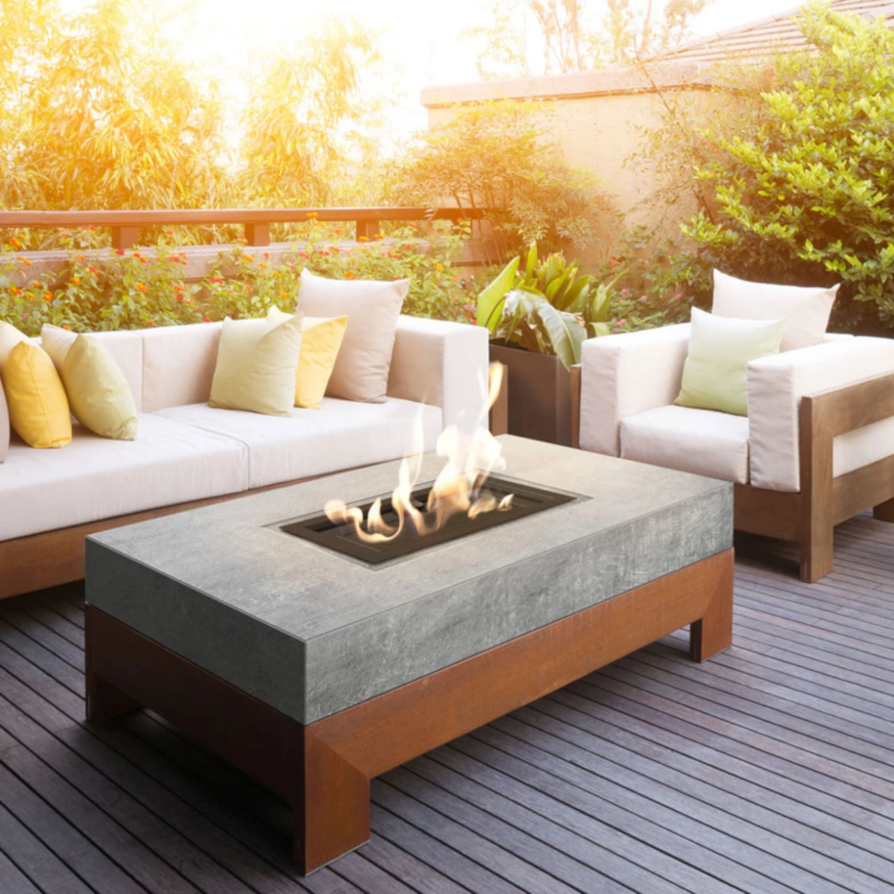 Outdoor Einbau Gaskamin / Heizstrahler 48x48 Mit 13 KW – Bild 6