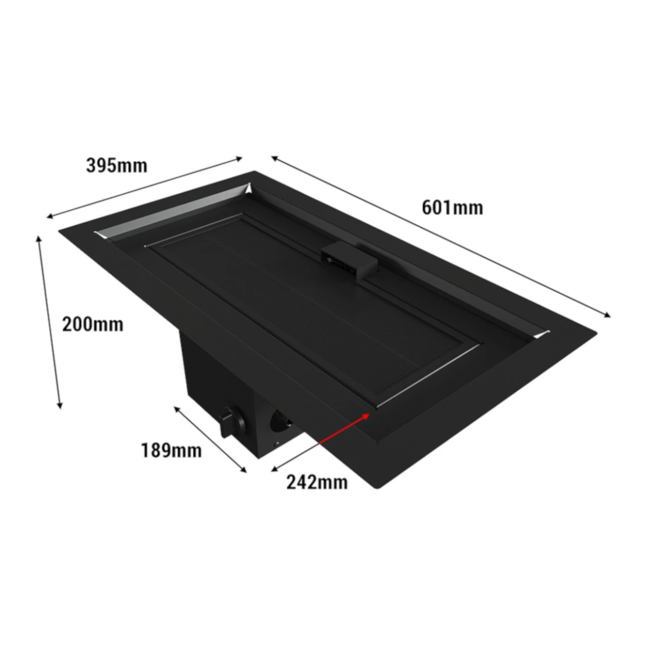 Outdoor Einbau Gaskamin / Heizstrahler 60x39 Mit 13 KW – Bild 3