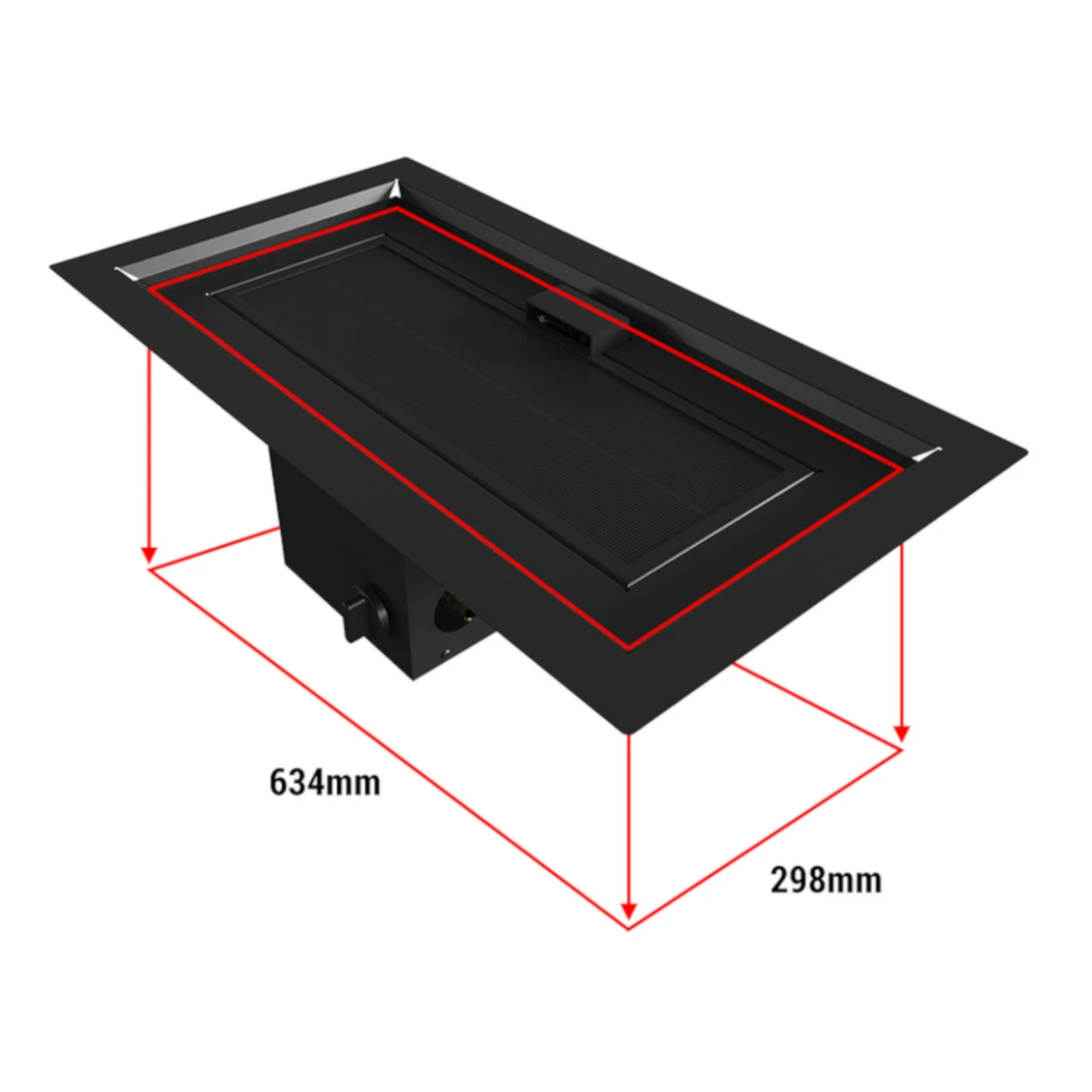 Outdoor Einbau Gaskamin / Heizstrahler 73x39 Mit 13kW – Bild 3