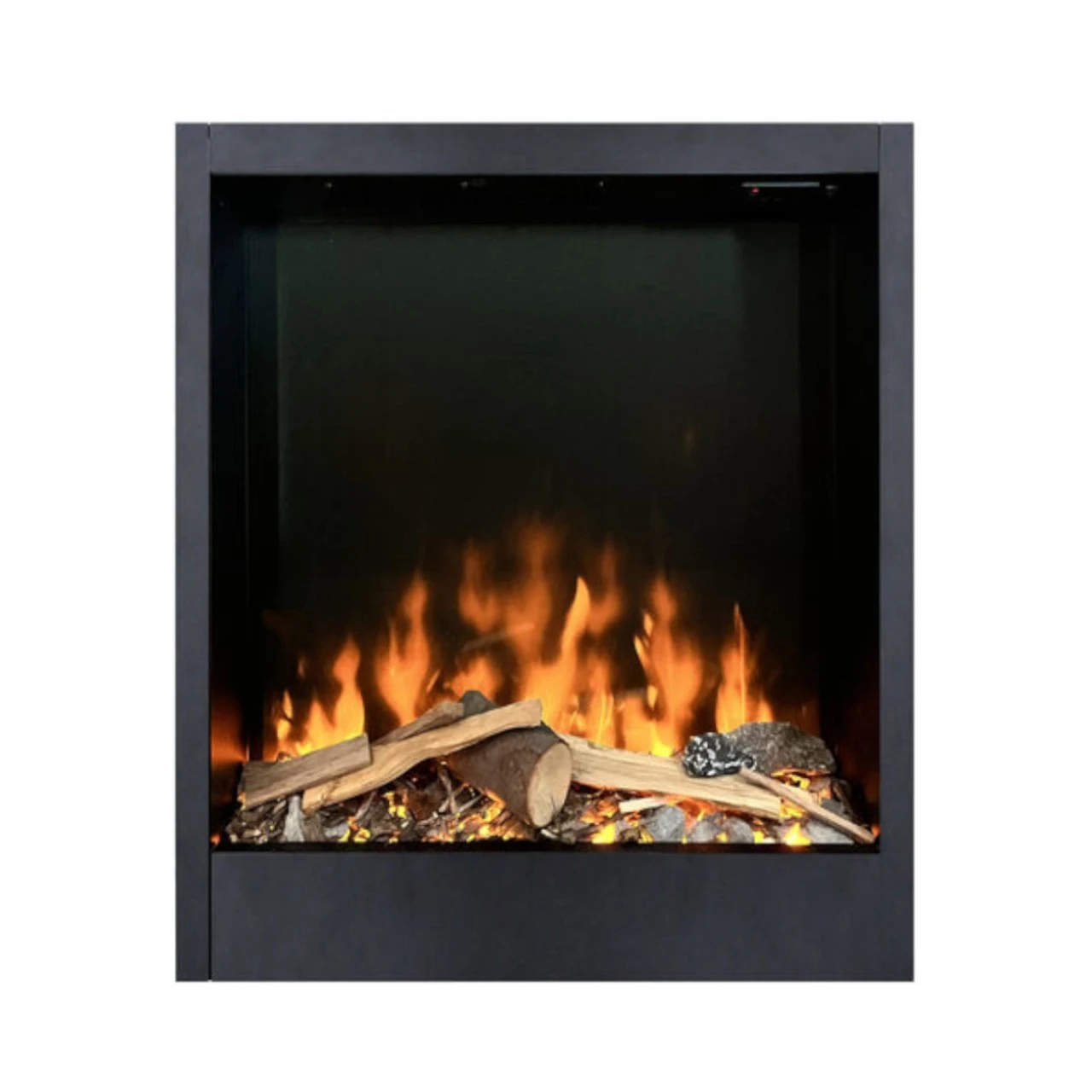 Kreta Levico Naturstein Weiß LED Kamin – Bild 6