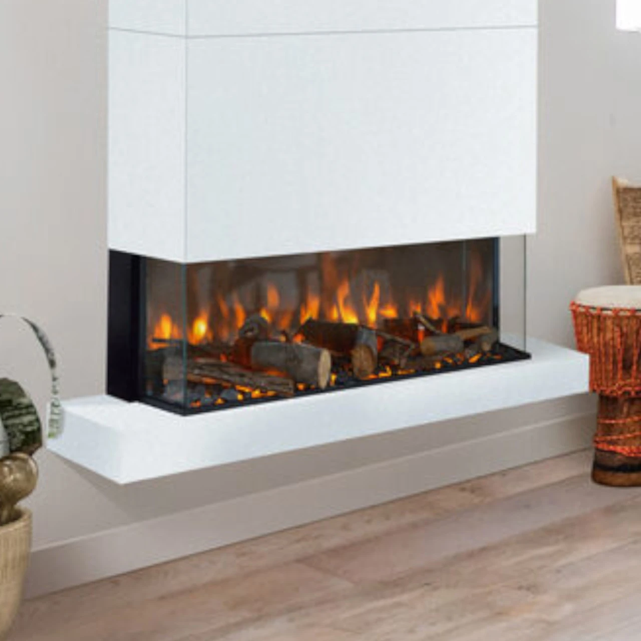 Levico 90 3D LED Kamineinsatz Einbaukamin – Bild 2