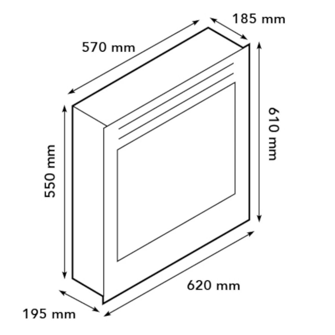 Lucius LED Kamineinsatz Einbaukamin – Bild 7