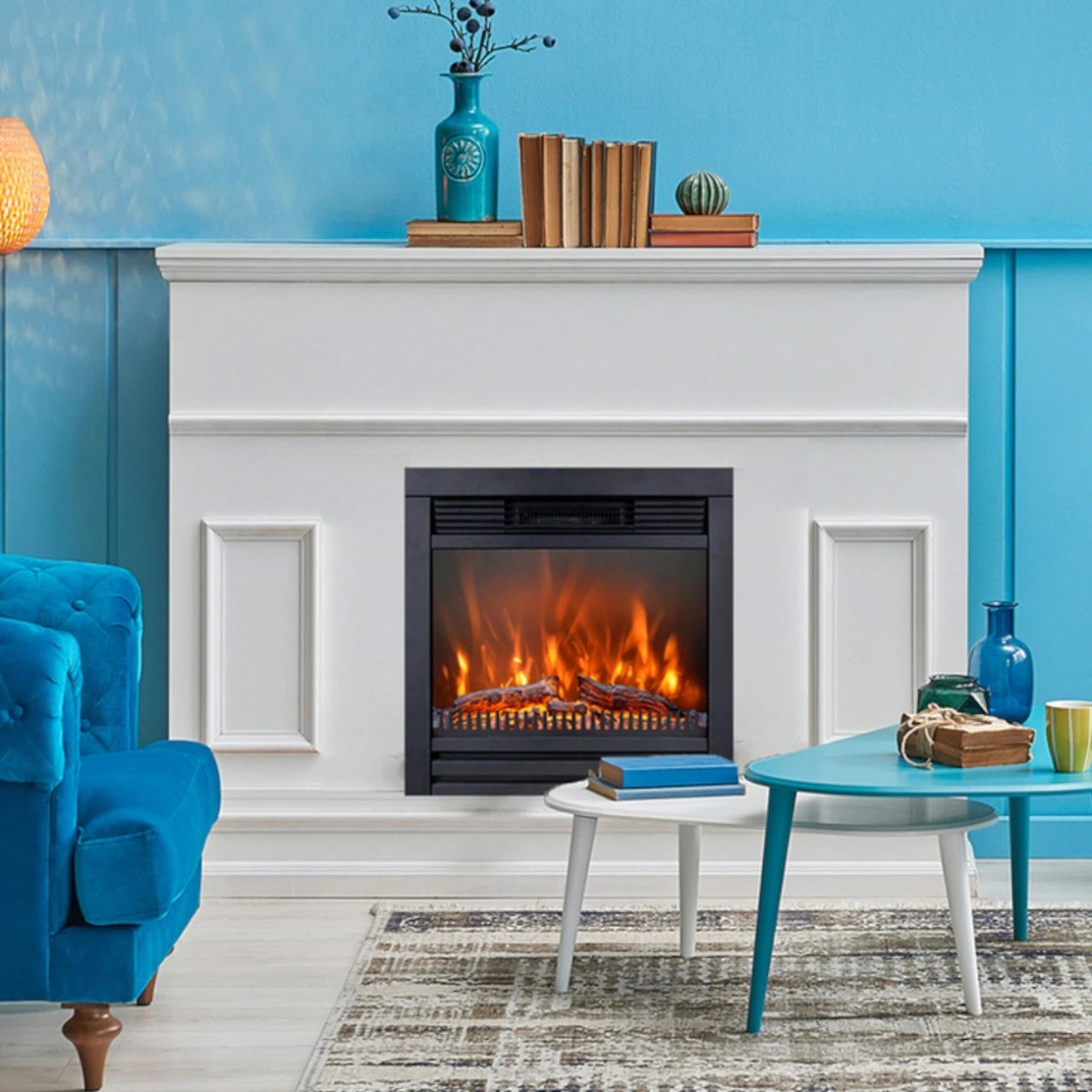 Lucius LED Kamineinsatz Einbaukamin – Bild 3