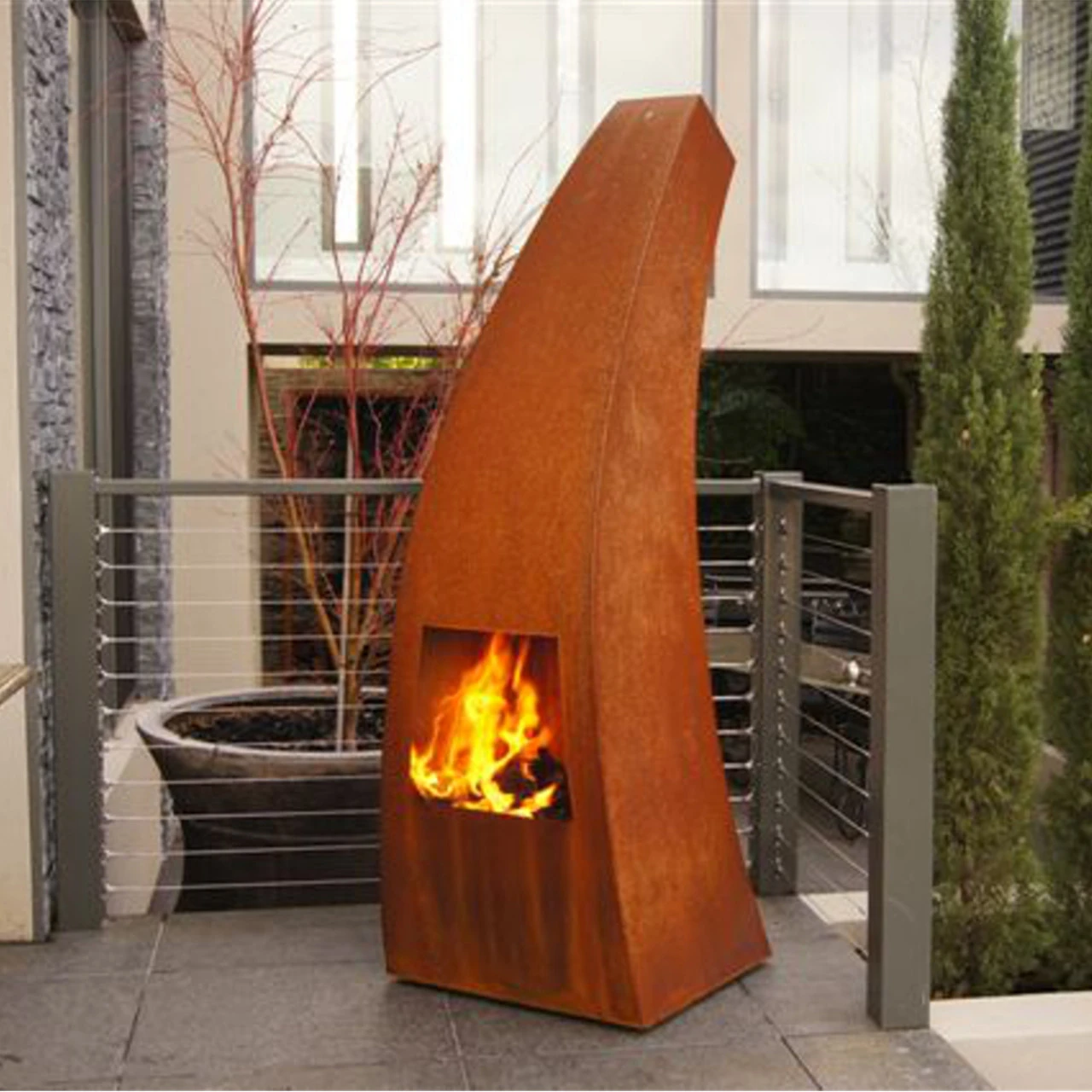 Outdoor/Garten Kamin Maca Corten