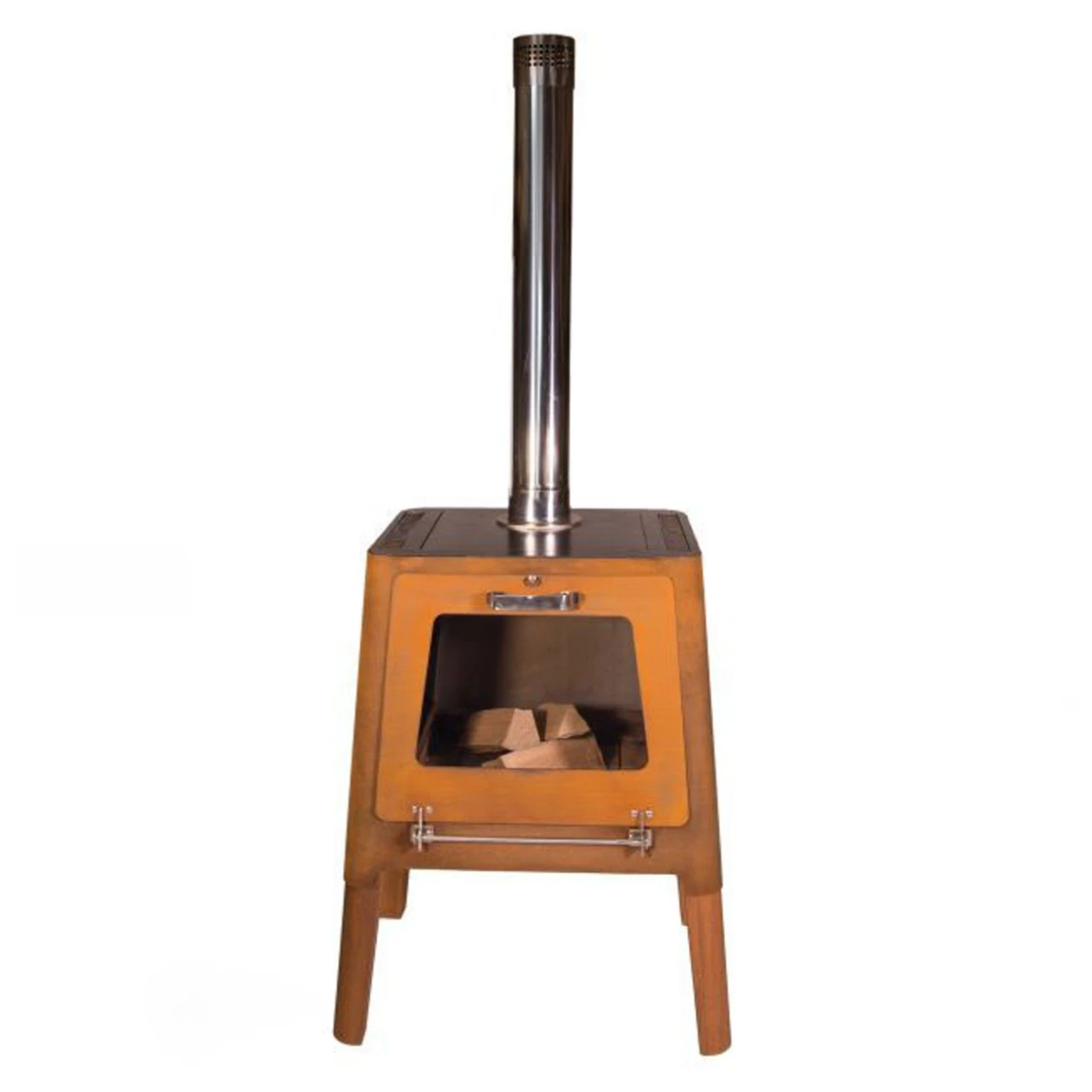 Nexo Pizza Holzofen Mit Grillplatte Cortenstahl – Bild 12