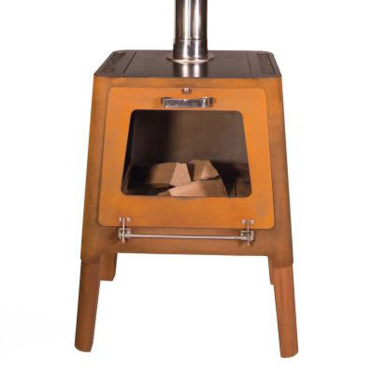 Nexo Pizza Holzofen Mit Grillplatte Cortenstahl – Bild 11