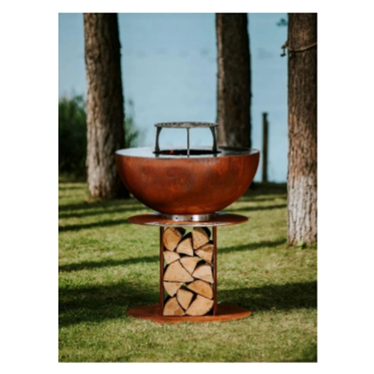 Stilo 1000 Plancha Grill Gartenkamin Cortenstahl – Bild 4