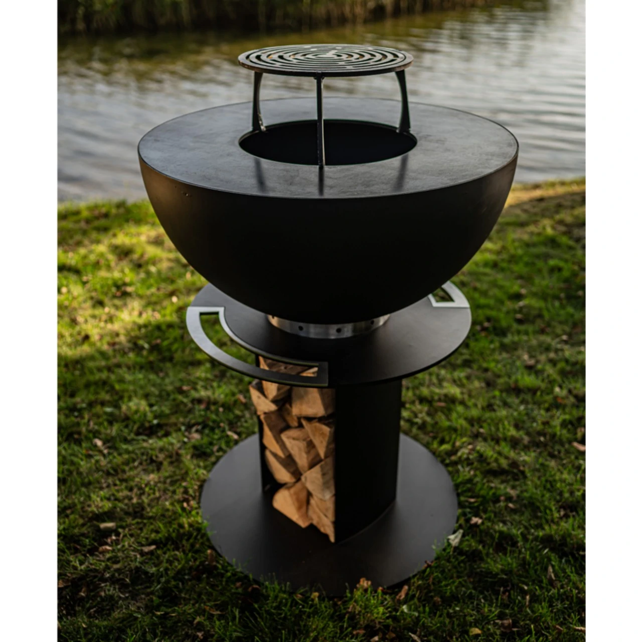 Stilo 800 Plancha Grill Gartenkamin Schwarz – Bild 3