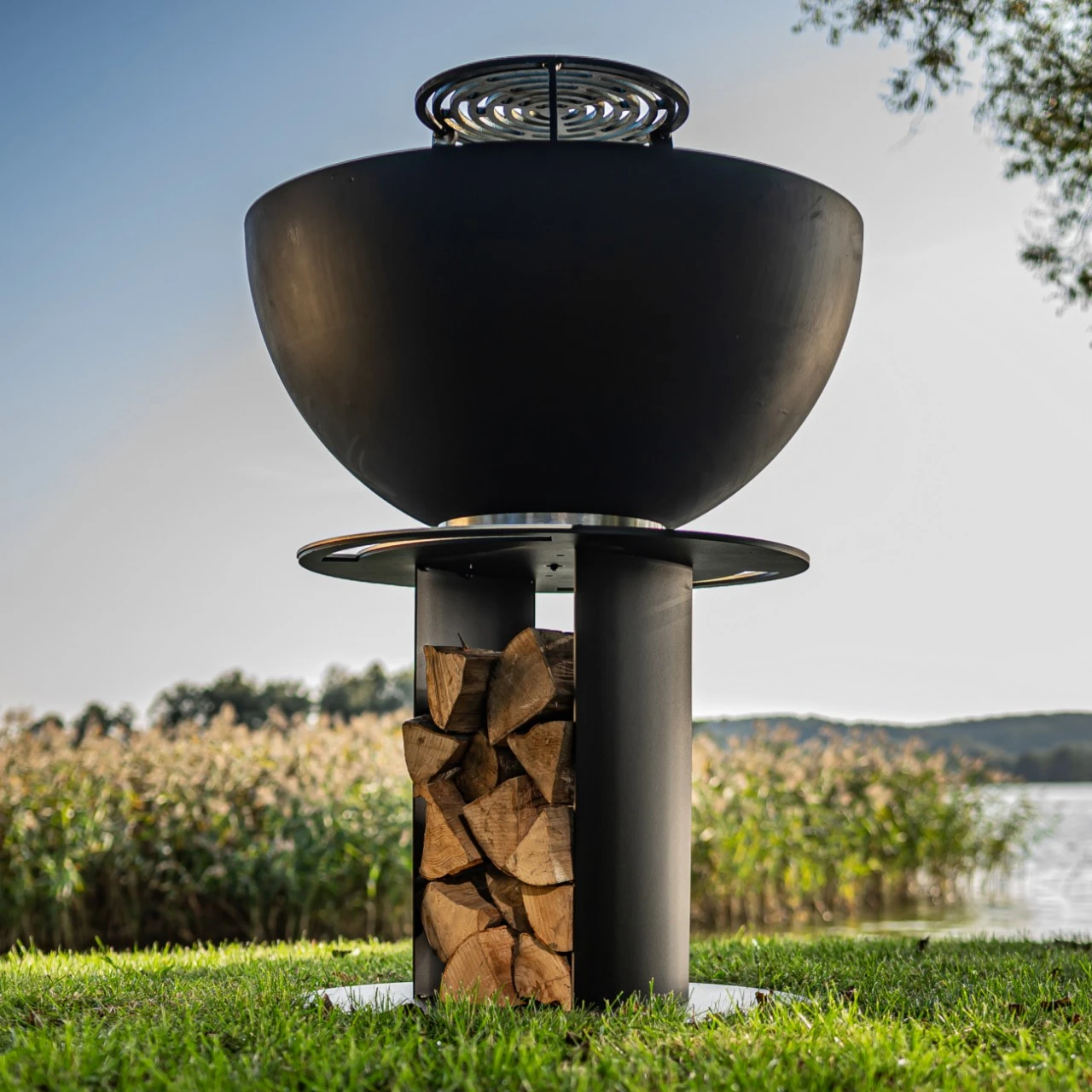 Stilo 800 Plancha Grill Gartenkamin Schwarz – Bild 4