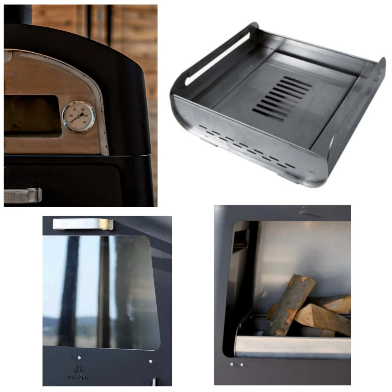 Nexo Pizza Holzofen Mit Grillplatte Schwarz – Bild 10