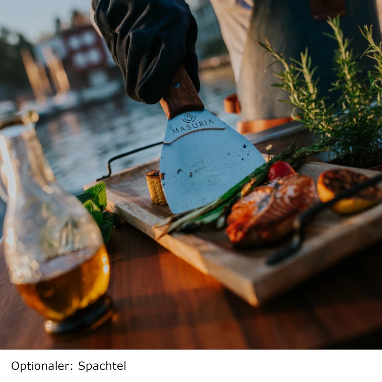 Stilo 800 Plancha Grill Gartenkamin Cortenstahl – Bild 8