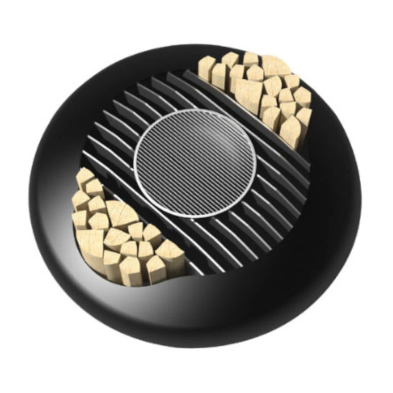 Mime Designer Feuerschale Gartenkamin Optionaler Grill – Bild 4