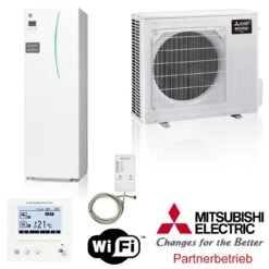 Mitsubishi Eco Inverter Heizen/Kühlen 5 KW Wärmepumpen Set 9.15