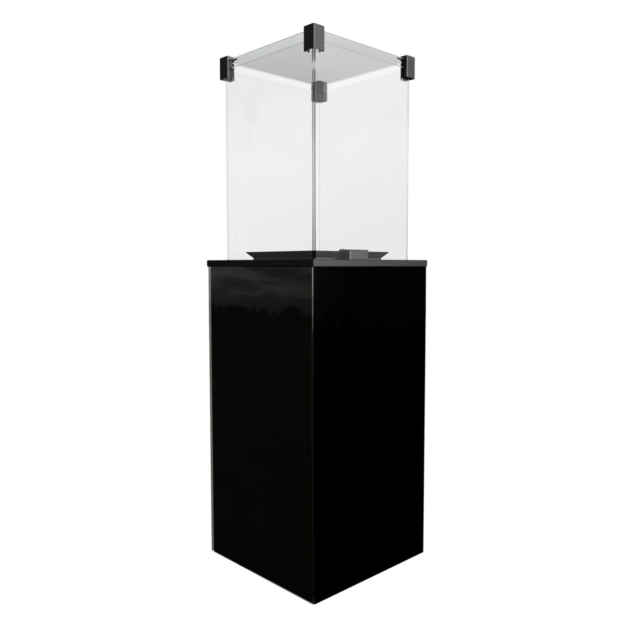 Patio Glas Schwarz Gasheizpilz Gasheizstrahler Gaskamin – Bild 6