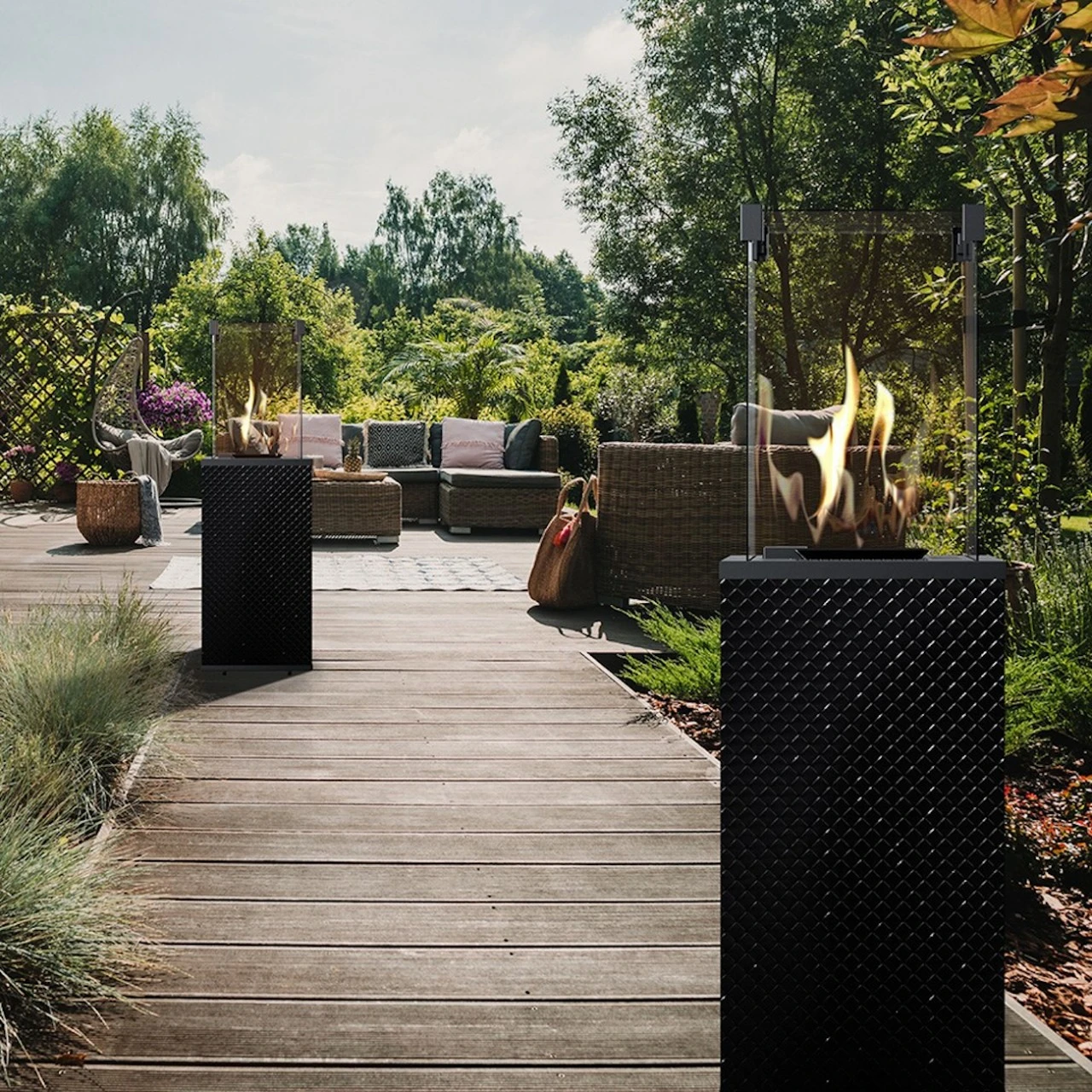Patio Gesteppt Gasheizpilz Gasheizstrahler Gaskamin – Bild 2