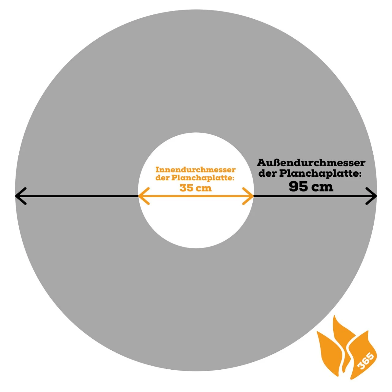 Gartenkamin Plancha Grill CIRCUS LOW Cortenstahl – Bild 5
