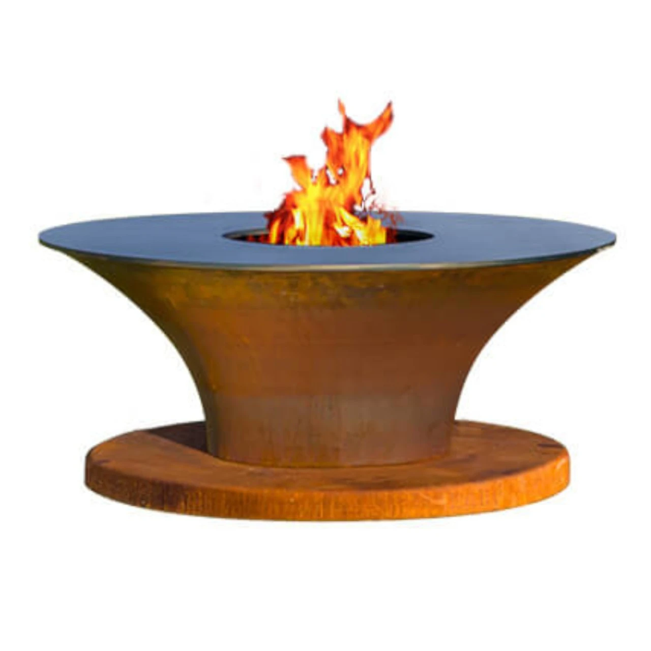 Gartenkamin Plancha Grill CIRCUS LOW Cortenstahl – Bild 2