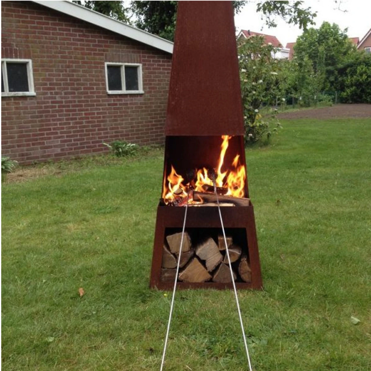 Outdoor/Garten Kamin Pular Corten – Bild 5