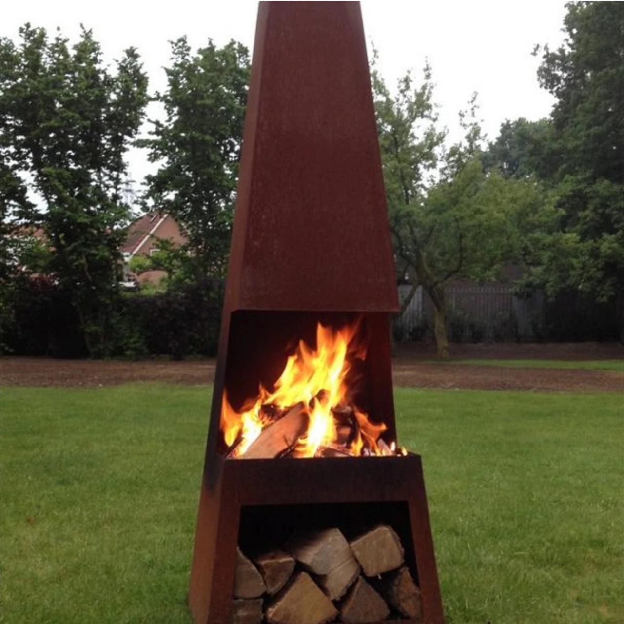 Outdoor/Garten Kamin Pular Corten – Bild 6