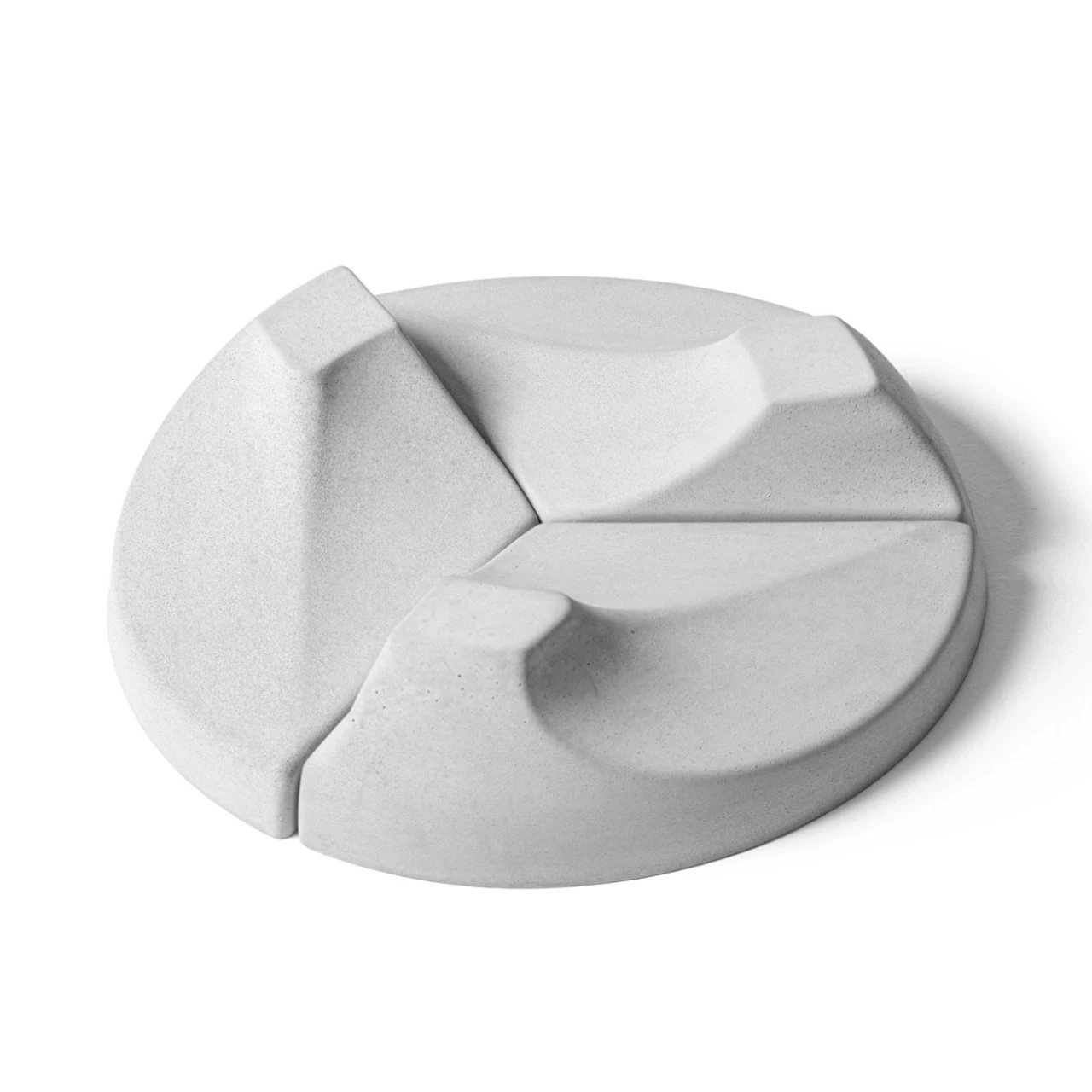 QFlame Quarzglas Feuerschale Gartenkamin Mit Beton Sockel – Bild 12