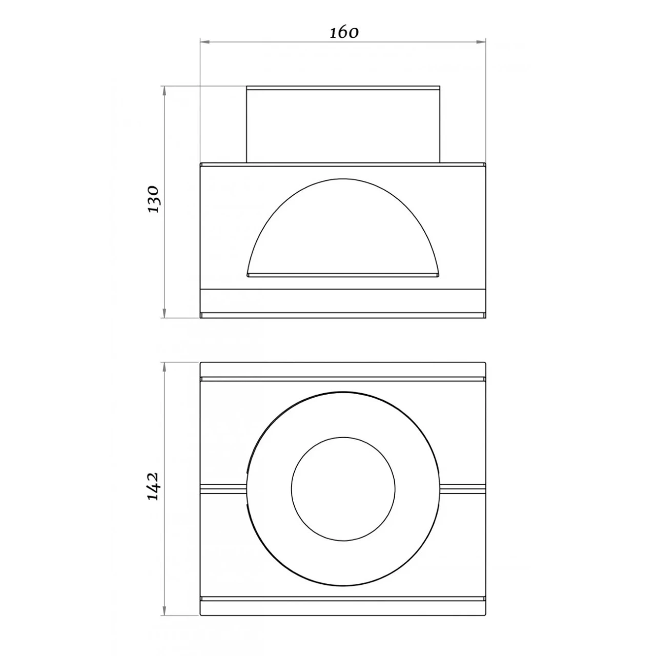 Glammfire Kivo Tabletop Biokamin – Bild 4